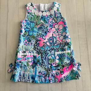 Lilly Pulitzer Lilly Loves Cinderella Disney Parks Shift Dress Size 2T EUC